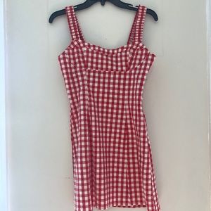 *NWOT* Zara Red Gingham Mini Dress